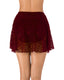 High Waist Tummy Control Lace Swim Skirt