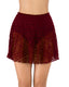 High Waist Tummy Control Lace Swim Skirt