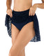 High Waist Tummy Control Lace Swim Skirt