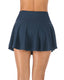High Waist Tummy Control Flared Swim Skirt