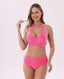 SLIM® Modest Crisscross Halter Bikini Set