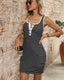 Striped Ribbed Tank Mini Dress