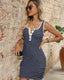 Striped Ribbed Tank Mini Dress