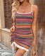 SLIM® Backless Drawstring Knit Dress