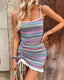 SLIM® Backless Drawstring Knit Dress