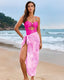 SLIM® Beaded Cutout Shiny Swimsuit Set