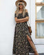 SLIM® Boho Floral Off-Shoulder Maxi Dress