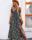 SLIM® Boho Floral Off-Shoulder Maxi Dress