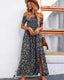 SLIM® Boho Floral Off-Shoulder Maxi Dress