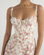 SLIM® Floral Print Corset Midi Dress