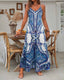 SLIM® Floral Spaghetti Strap Maxi Dress