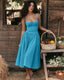 SLIM® Floral Corset Bustier Midi Dress