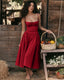 SLIM® Floral Corset Bustier Midi Dress