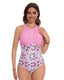 SLIM® Mesh High Neck Tummy Control Swimsuit