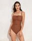 SLIM® One-Click Ruched Bust High-Waist Swimsuit
