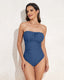 SLIM® One-Click Ruched Bust High-Waist Swimsuit