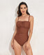 SLIM® One-Click Ruched Bust High-Waist Swimsuit