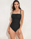 SLIM® One-Click Ruched Bust High-Waist Swimsuit
