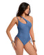 SLIM® One-Shoulder Ruched Swimsuit