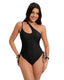 SLIM® One-Shoulder Ruched Swimsuit