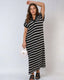 SLIM® Ribbed Knit Collared Midi Dress