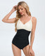 SLIM® Ruched High-Waist One Piece Swimsuit