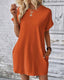 SLIM® Solid Color Pocket Waist Dress