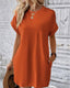SLIM® Solid Color Pocket Waist Dress