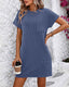 SLIM® Striped Ribbed Mini T-Shirt Dress