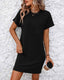 SLIM® Striped Ribbed Mini T-Shirt Dress