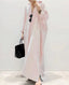 SLIM® Striped Cotton Long Sleeve Maxi Shirt Dress