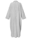 SLIM® Striped Cotton Long Sleeve Maxi Shirt Dress