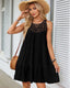 SLIM® Summer Halter Tiered Swing Dress
