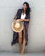 SLIM® Tie-Dye Open Front Kimono Cover Up