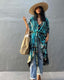 SLIM® Tie-Dye Open Front Kimono Cover Up