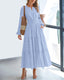 SLIM® V-Neck Tiered Maxi Dress