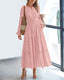 SLIM® V-Neck Tiered Maxi Dress