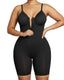 Zipper Front Mid‑Thigh Body Shapewear