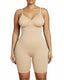 Zipper Front Mid‑Thigh Body Shapewear