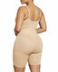 Zipper Front Mid‑Thigh Body Shapewear
