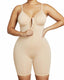 Zipper Front Mid‑Thigh Body Shapewear
