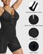 Zipper Front Mid‑Thigh Body Shapewear