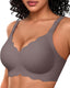 Scalloped Wireless Push Up Bra Buttery Soft