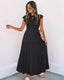SLIM® Smocked Flutter Sleeve Tiered Midi Dress