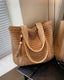 Straw Woven Beach Tote Bag