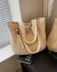 Straw Woven Beach Tote Bag