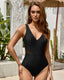 Tummy Control Mesh Cutout One Piece Swimsuit