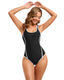 SLIM® Elegant V-Neck Cross-Back One-Piece Swimsuit