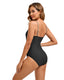 SLIM® Sexy Triangle Sporty Color Block One-Piece Swimsuit