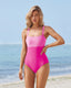 SLIM® Trendy Color Block One-Piece Swimsuit